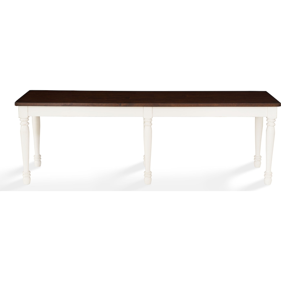 gracie white dining bench   
