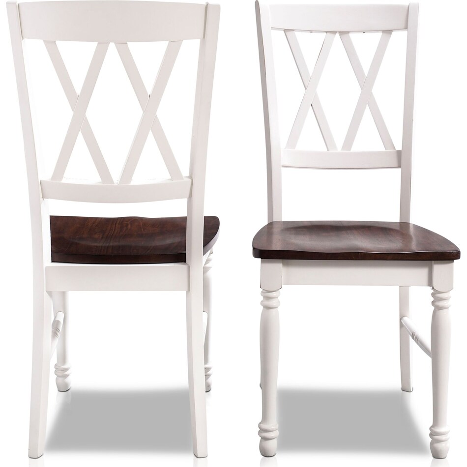gracie white dining chair   