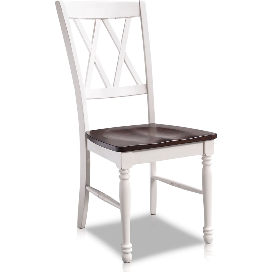 gracie white dining chair   