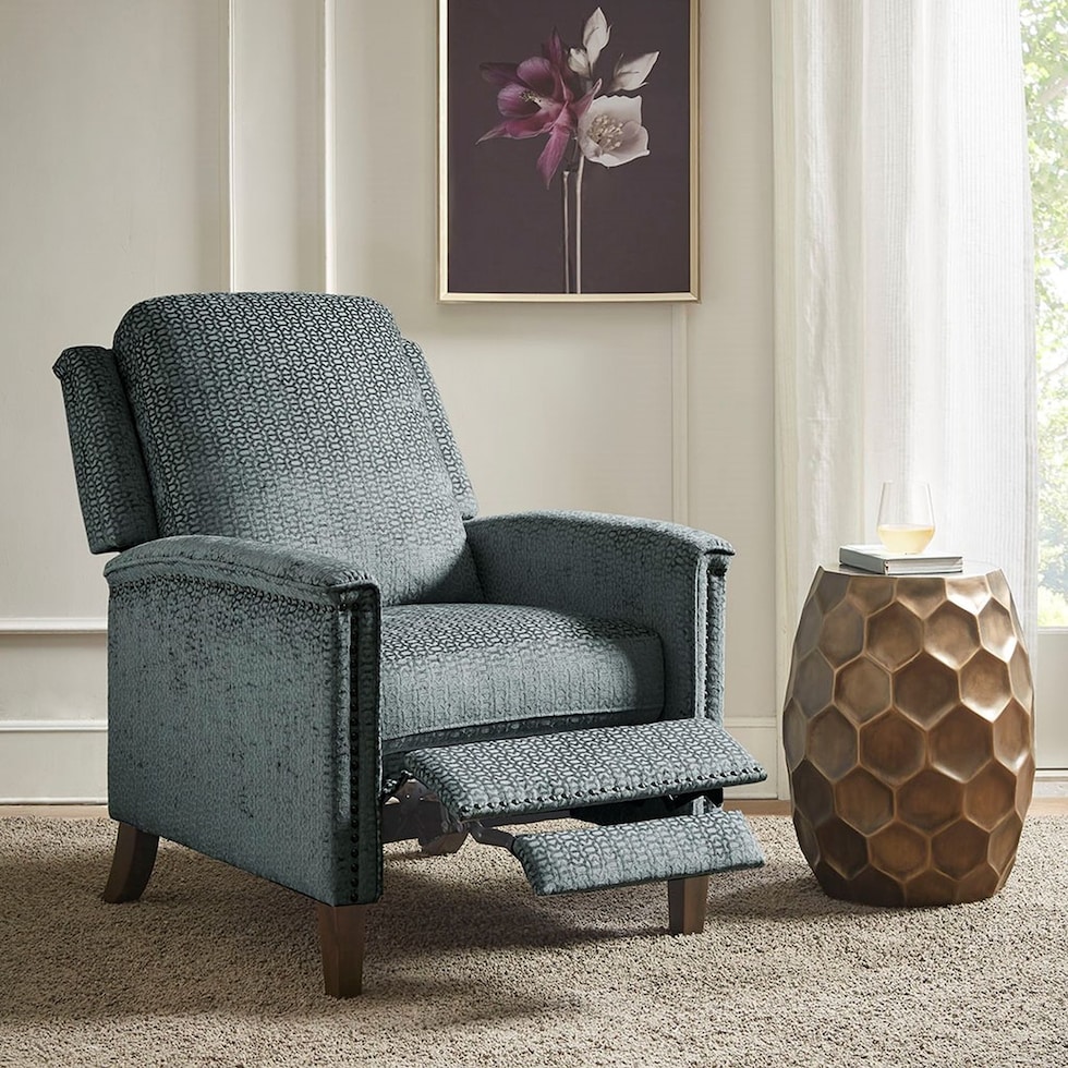 grafton gray recliner   