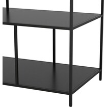 grail white black console table   