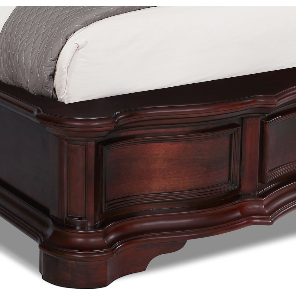 gramercy park dark brown  pc queen bedroom   