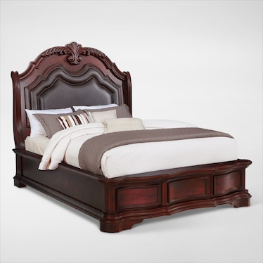 Gramercy Park 6-Piece Bedroom Set with Nightstand, Dresser and Mirror