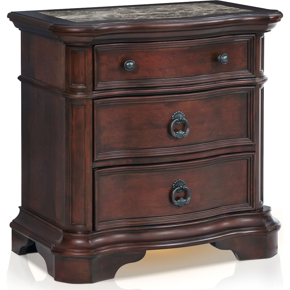 gramercy park dark brown nightstand   