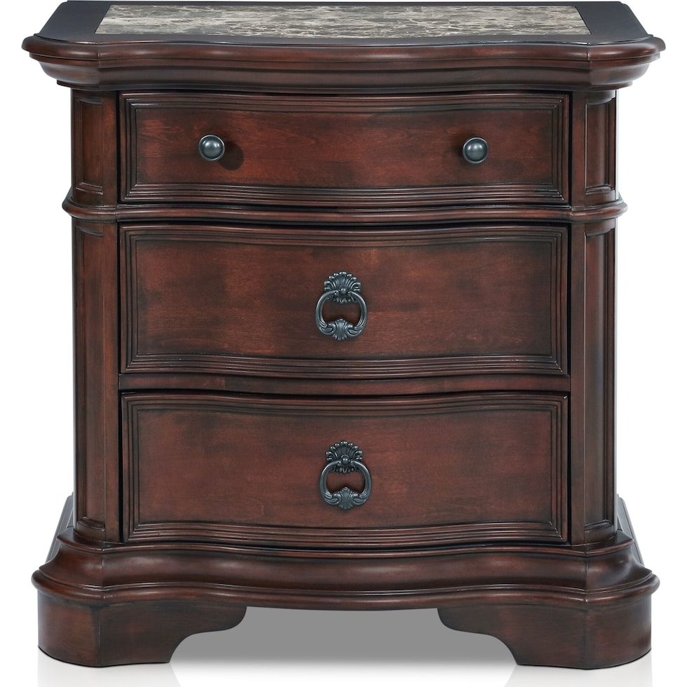 gramercy park dark brown nightstand   