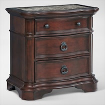 gramercy park dark brown nightstand   