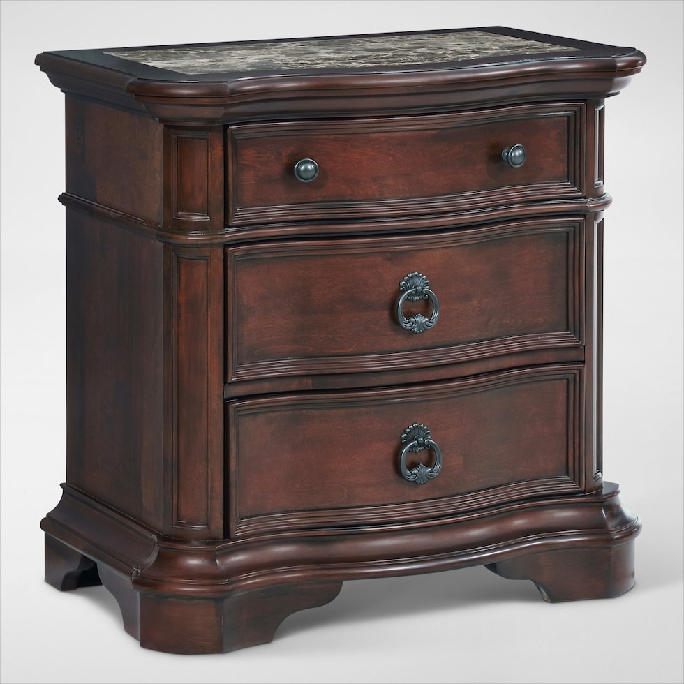 gramercy park dark brown nightstand   