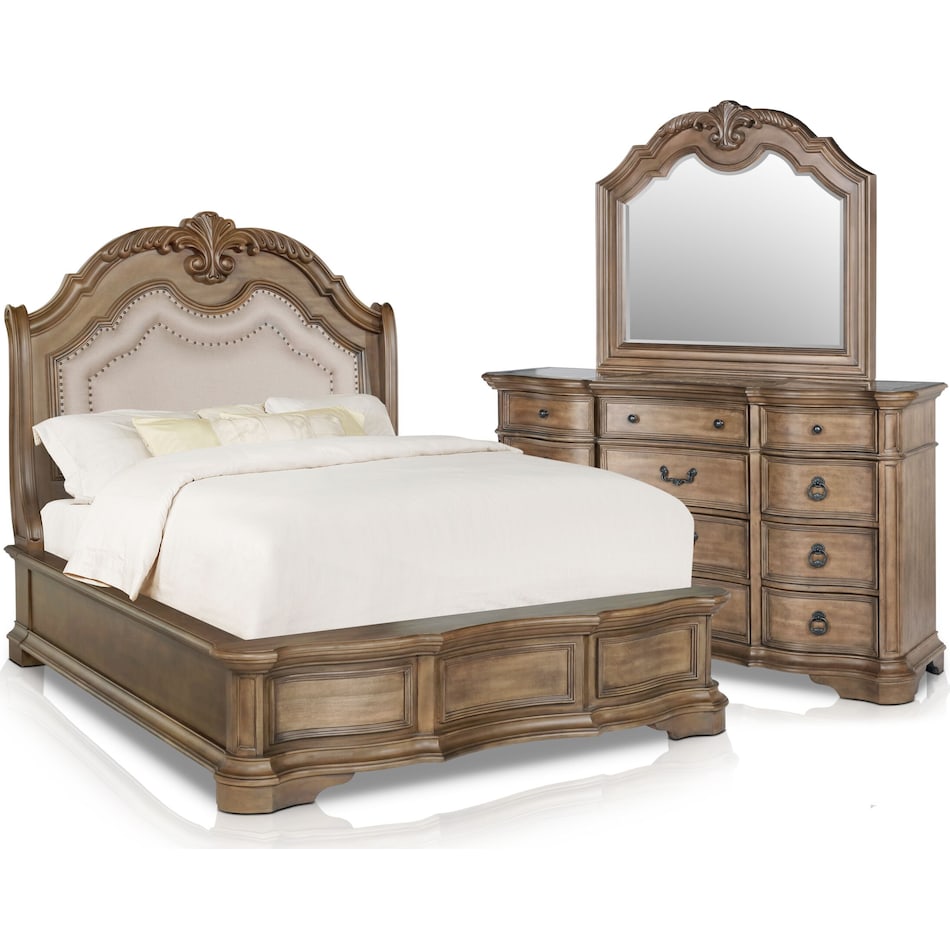 Gramercy Park 5Piece Queen Bedroom Set with Dresser and Mirror