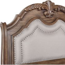 gramercy park light brown  pc queen bedroom   