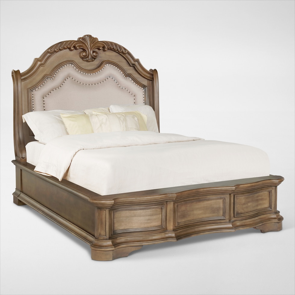 gramercy park light brown  pc king bedroom web   