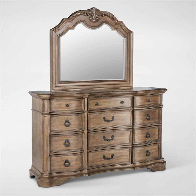 Gramercy Park 6Piece Queen Bedroom Set with Nightstand, Dresser and