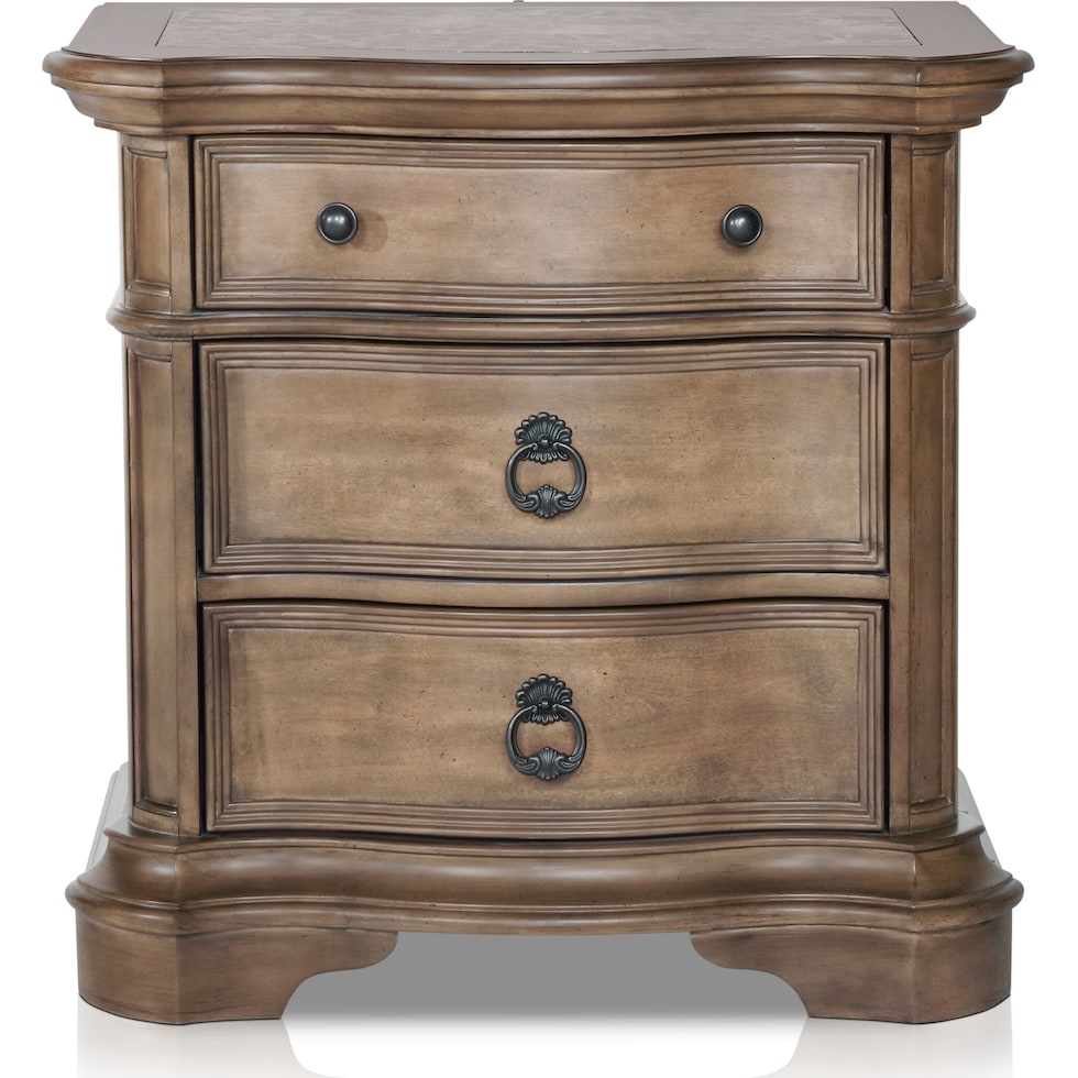 gramercy park light brown nightstand   