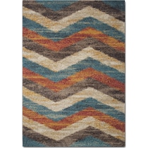 granada blue rust multicolor area rug  x    