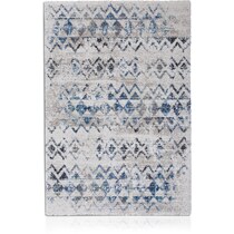 granada blue and white area rug ' x '   