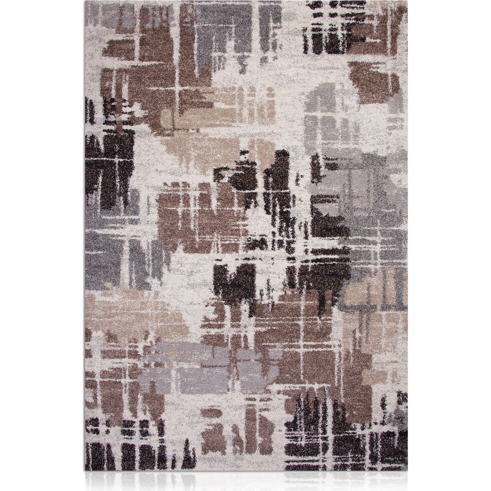 granada brown and gray area rug ' x '   