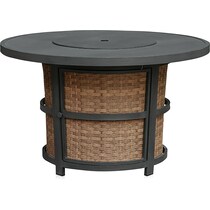 grand haven gray fire table   