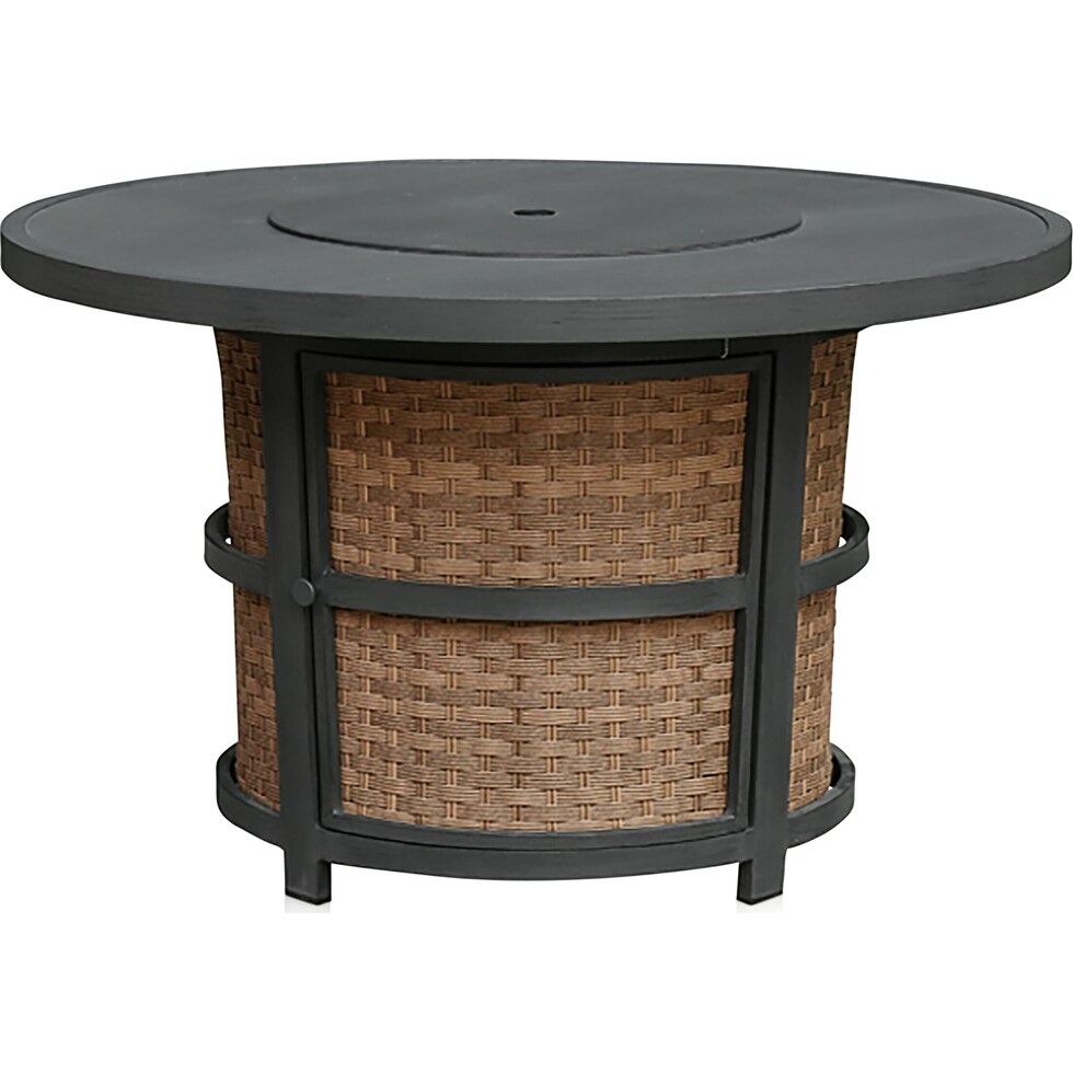 grand haven gray fire table   