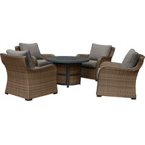 grand haven gray outdoor chair set   