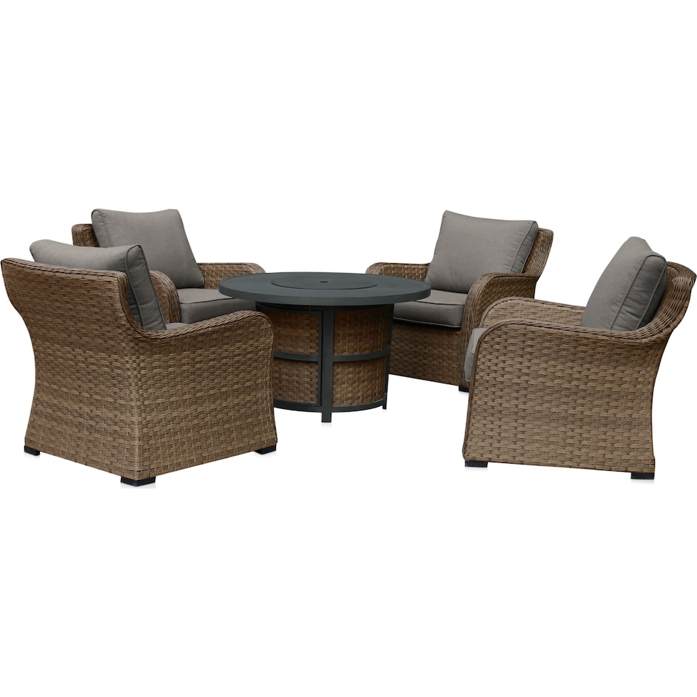 grand haven gray outdoor chair set   