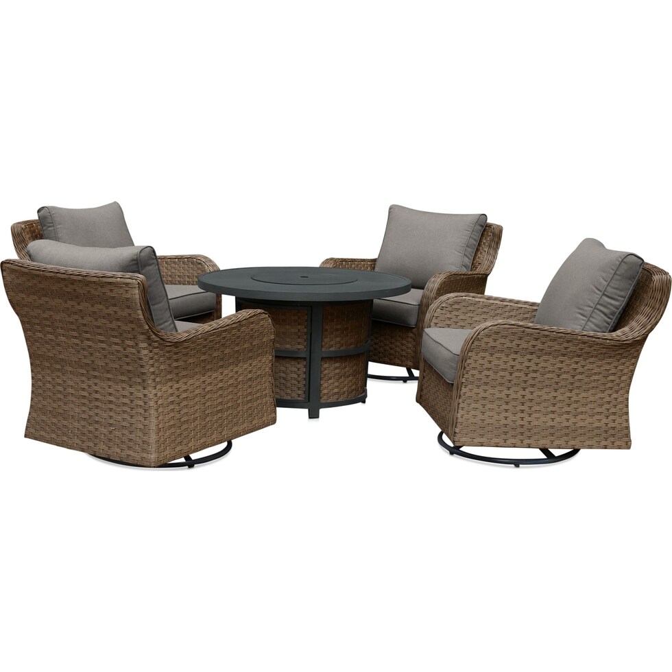 grand haven gray outdoor chair set   