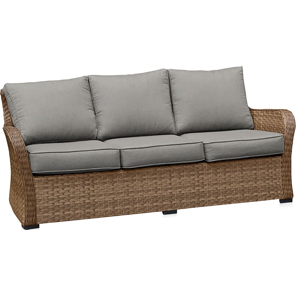 grand haven gray outdoor sofa   