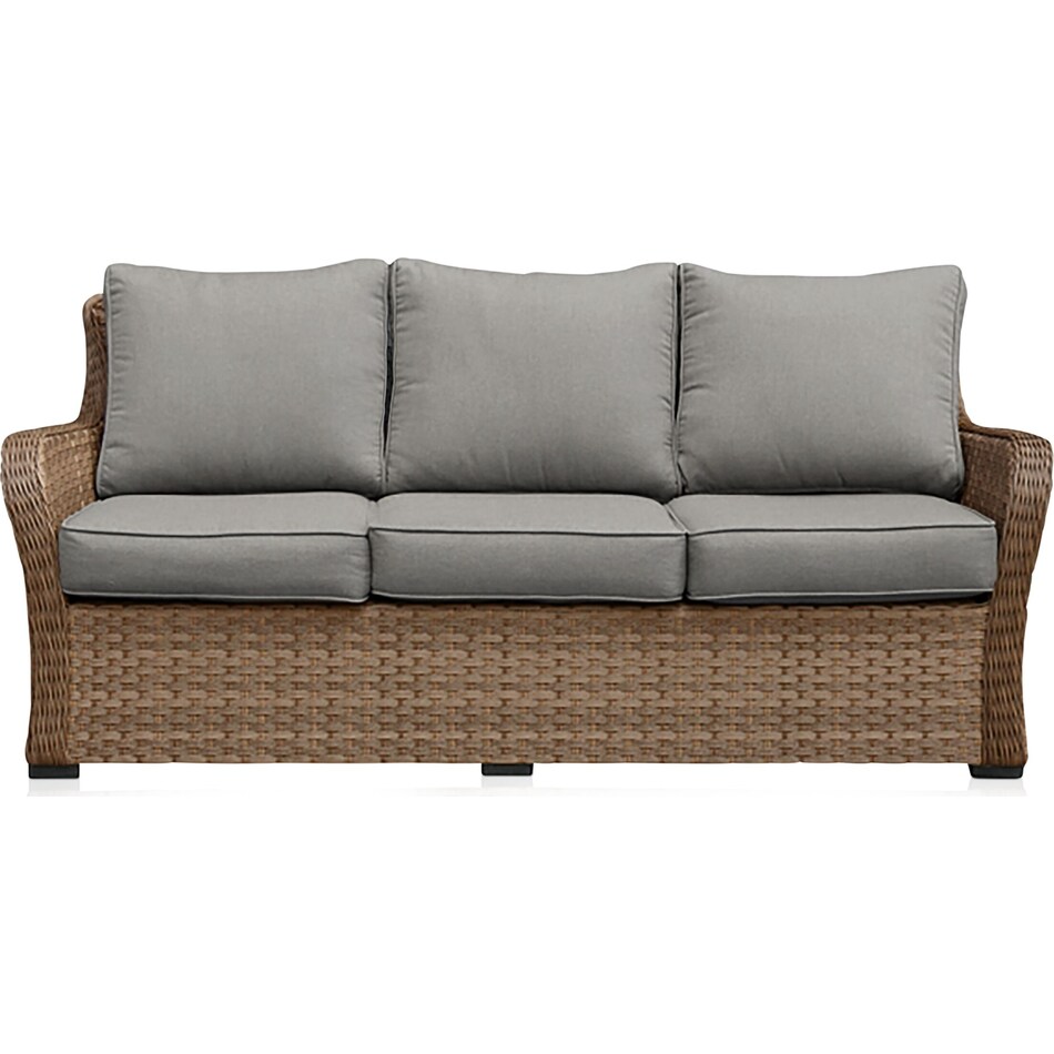 grand haven gray outdoor sofa   