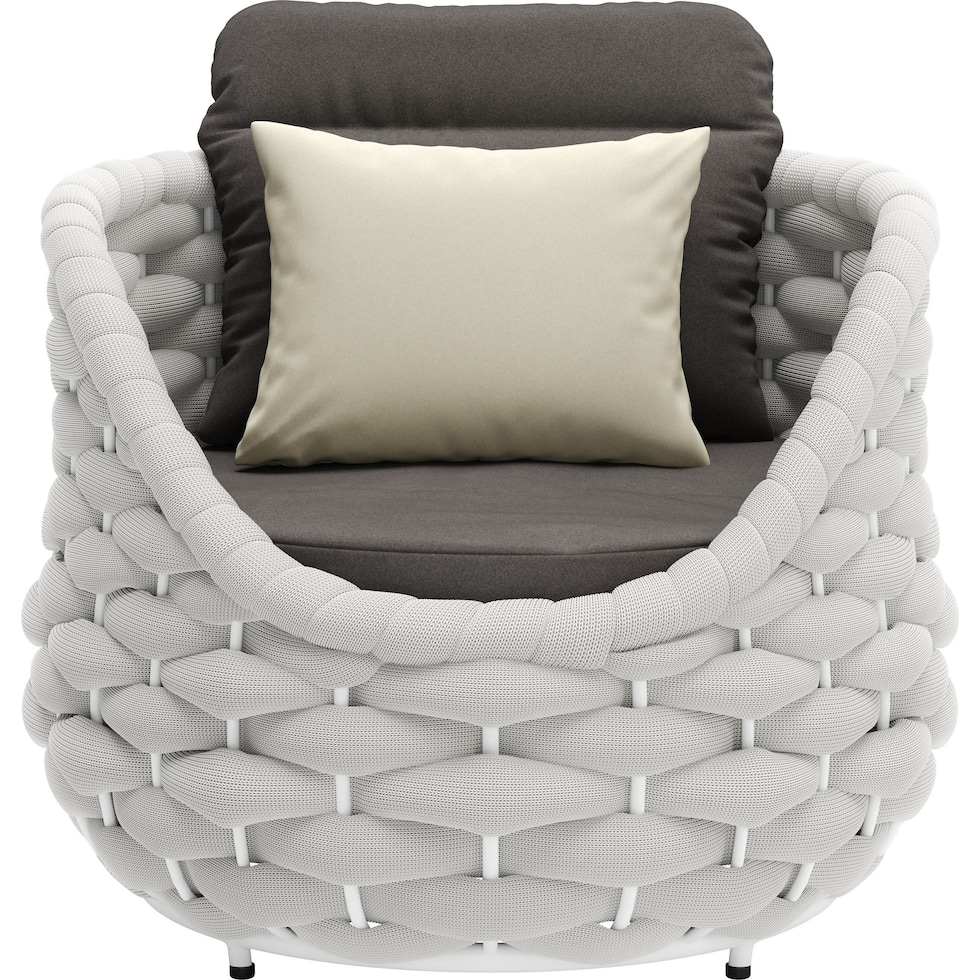 grand isle gray outdoor chair   