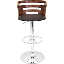 grandfield dark brown bar stool   