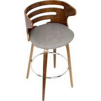 grandfield gray bar stool   