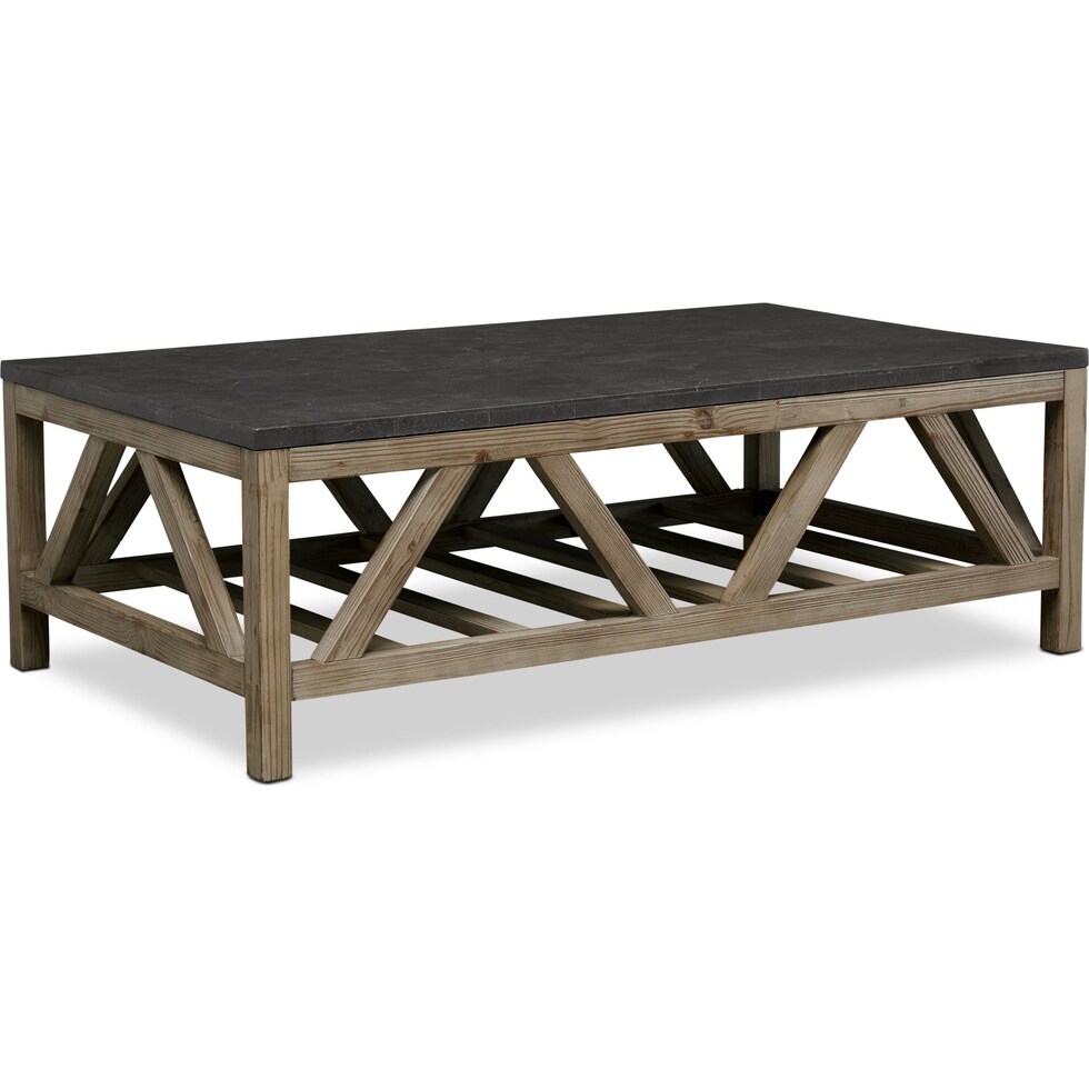 grandin light brown coffee table   