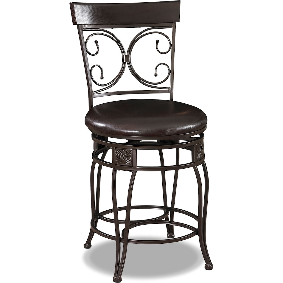 grandview dark brown counter height stool   