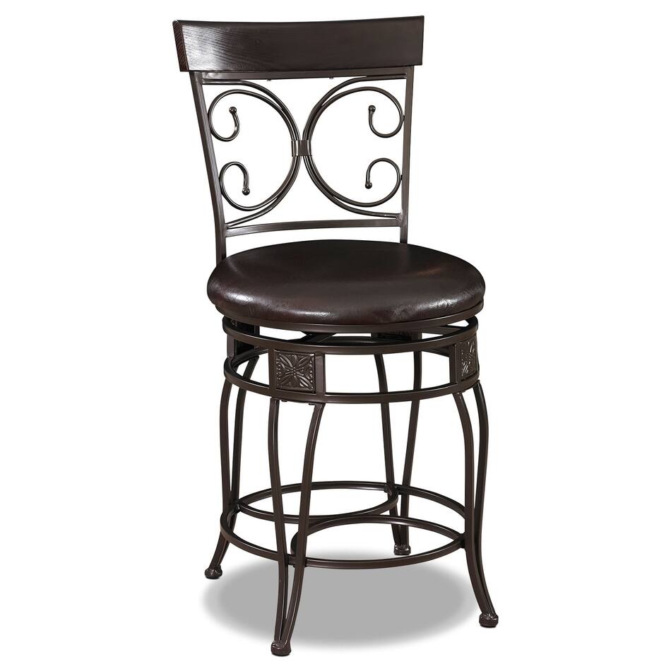 Grandview CounterHeight Stool Brown Value City Furniture