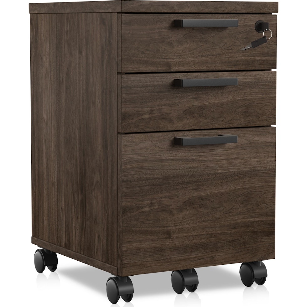 granger dark brown file cabinet   