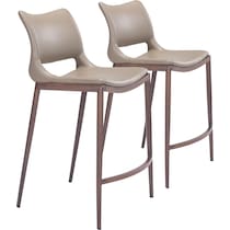 granger light brown counter height stool   