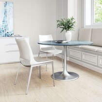 granger white dining chair   