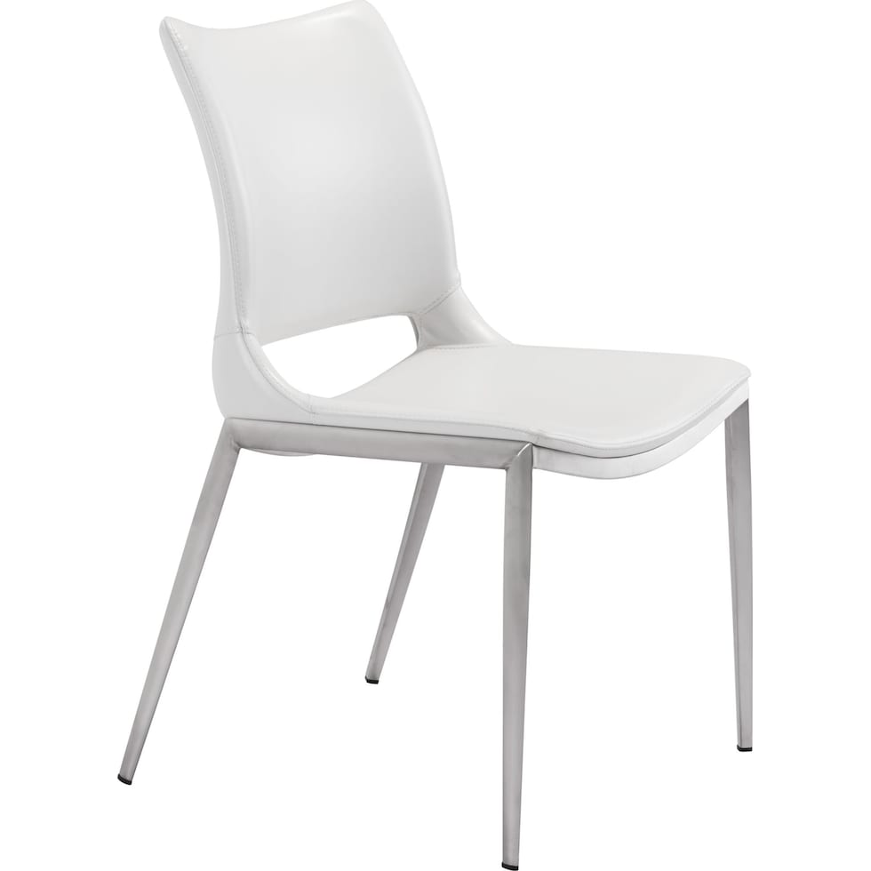granger white dining chair   