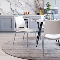 granger white dining chair   