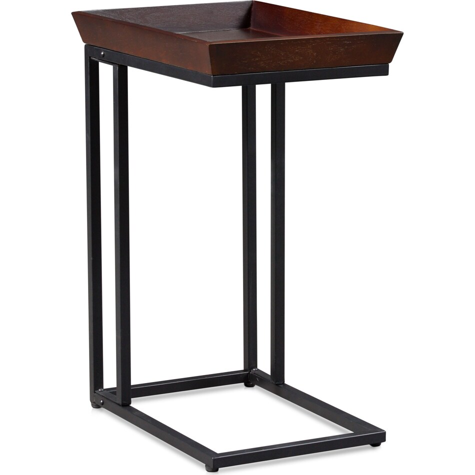 grant dark brown chairside table   