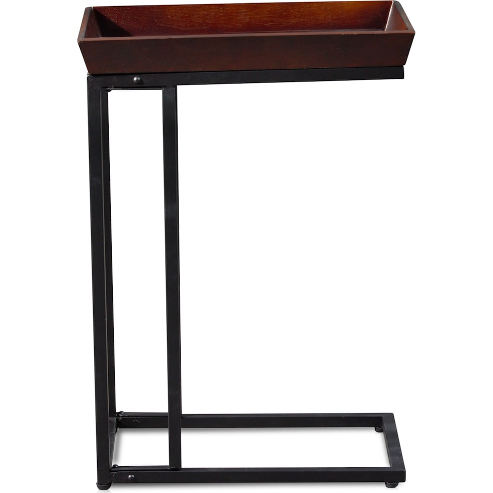 grant dark brown chairside table   