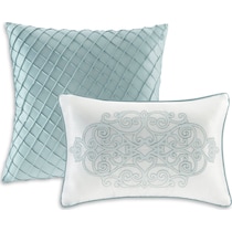 granville blue king bedding set   