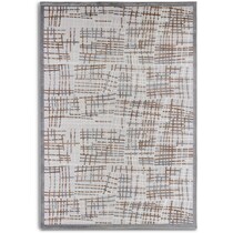 graphic gray and brown area rug  x    