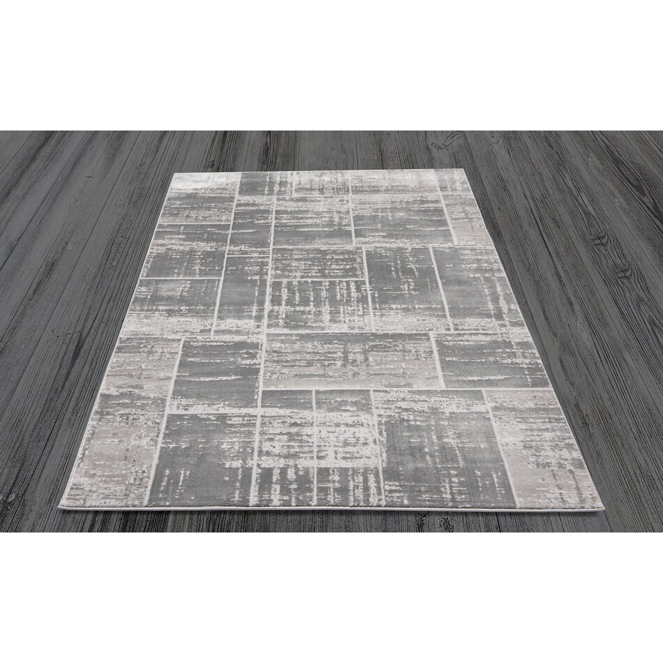 gray and white area rug  x    