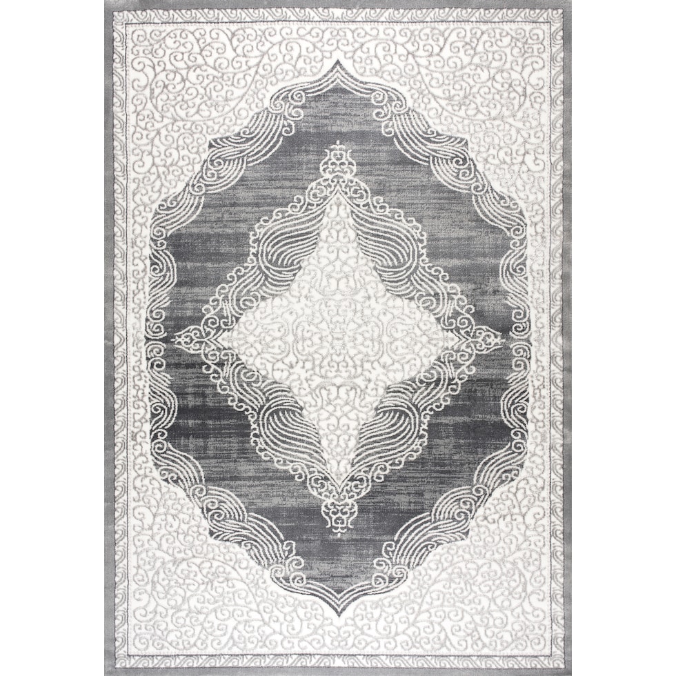 gray and white area rug  x    