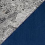 gray marble blue black legs swatch  