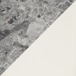 gray marble white black legs swatch  