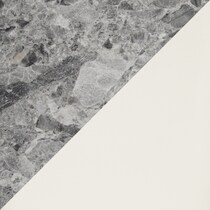 gray marble white black legs swatch  