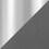 gray vegan leather chrome swatch  