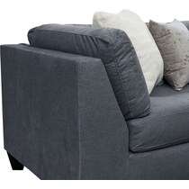 gray  pc sectional with right facing chaise and ottoman   