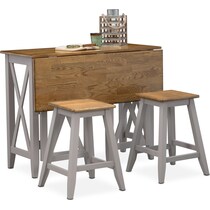 gray  pc counter height dining room   