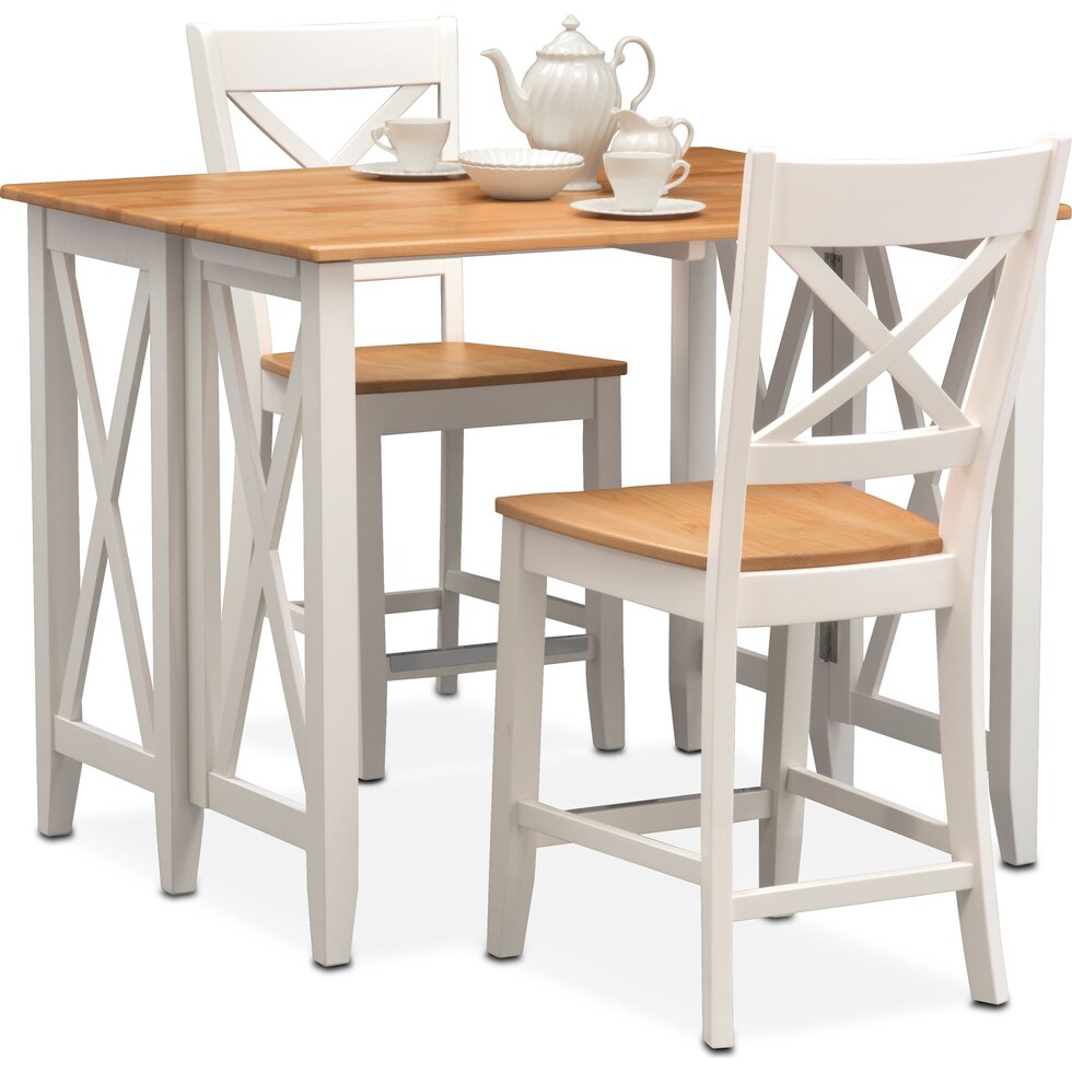 gray  pc counter height dining room   